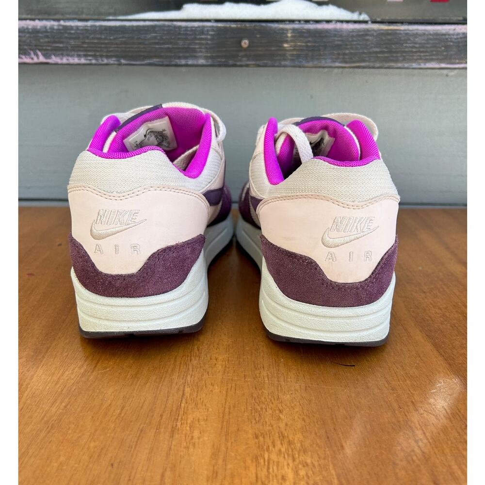 Nike Air Max 1 Plum Purple Cream Women’s Size 9 Sneakers - Picture 2 of 8